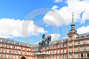 Plaza Mayor in Madrid city