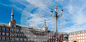 The Plaza Mayor in Madrid, Spain