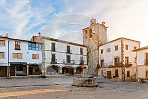 Plaza Mayor in San Martin de Trevejo photo