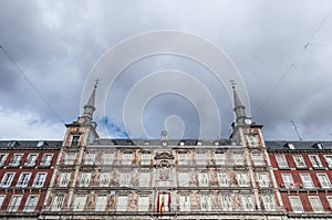 The Plaza Mayor square in Madrid, Spain