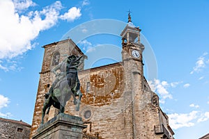 The Plaza Mayor of Trujillo in Caceres