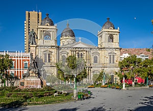 Plaza Murillo and Metropolitan Cathedral - La Paz, Bolivia photo