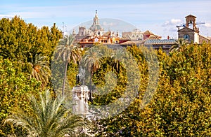 Plaza Nueva Ferdinand Statue Church El Salvador Seville Spain