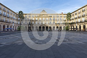 Plaza Nueva square in Bilbao, Basque Country, Europe