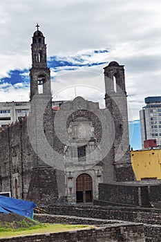 Plaza of Three Cultures Catholic Church Mexico City Mexico photo