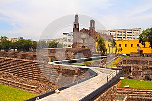 Plaza of the Three Cultures in Tlatelolco, mexico city IV