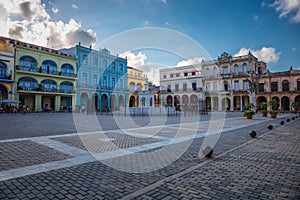 The Plaza Vieja (Old Square) - Havana, Cuba