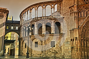 Plaza of the Virgen, Valencia photo