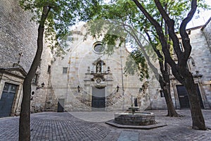 PlaÃÂ§a de Sant Felip Neri square in Barcelona, Catalonia, Spain photo