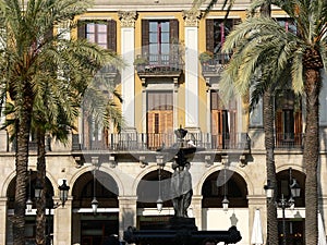 PlaÃ§a Reial, Barcelona ( Spain )