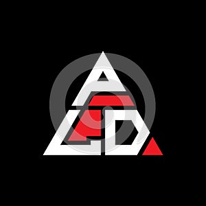 PLD triangle letter logo design with triangle shape. PLD triangle logo design monogram. PLD triangle vector logo template with red