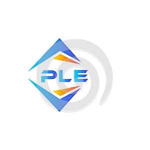 PLE abstract technology logo design on white background. PLE creative initials letter logo concept