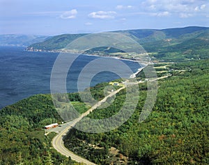 Pleasant Bay View in Cape Breton Nova Scotia, Canada