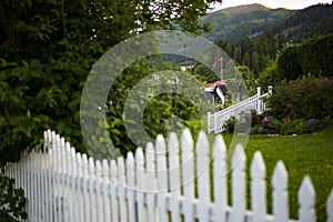 The pleasant fjord town of Balestrand, located on Sognefjord, is a small tourist town, pictured here at sunset