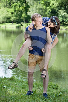 Pleasant moments by the lake