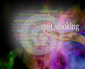 Please consider quitting smoking word cloud