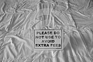 Please do not use to avoid extra fees sig