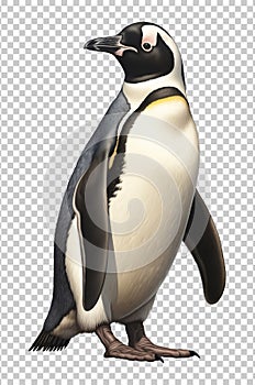 Penguin Isolated on Transparent Background PNG photo