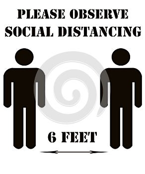 Please Observe Social Distancing