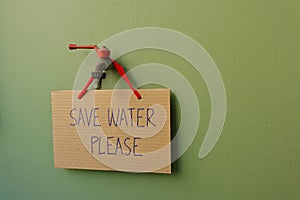 Please save water