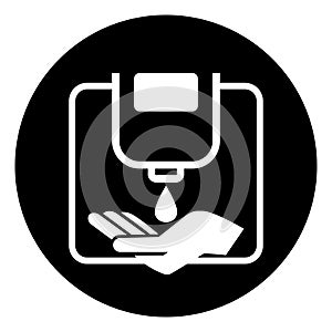 Please Use Hand Sanitizer Befor Entering Symbol Sign ,Vector Illustration, Isolate On White Background Label. EPS10