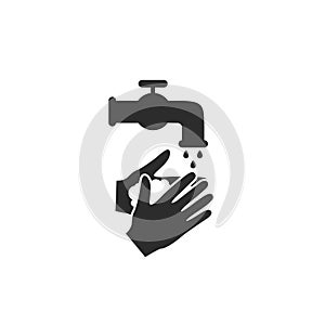 Please wash your hands icon sign. Vector illustration