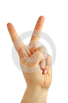 Pleased hand gesture