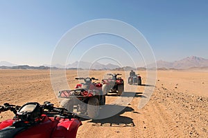 Pleasure ATVs in the Egyptian desert