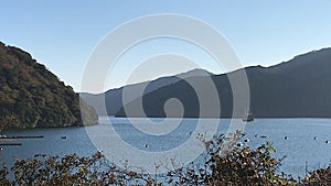 Pleasure boat on Lake Ashinoko.