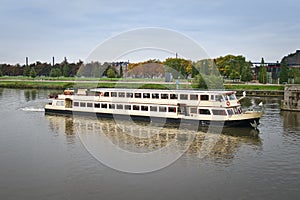 Pleasure boat in Maastricht