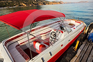 Pleasure boat at the pier