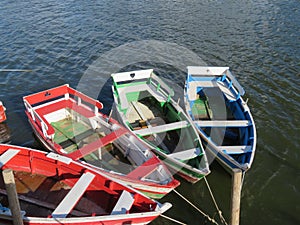 pleasure boats ride sailing fun colors happiness water river photo