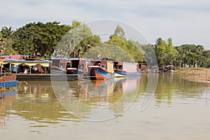 Pleasure Boats, Tonle Sap lake, Cambodia