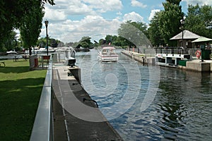 Pleasure Craft on Rideau Canal, Ontario Canada photo