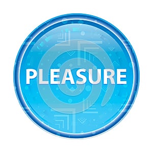 Pleasure floral blue round button