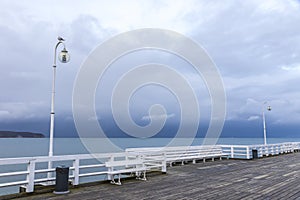 Pleasure pier in city of Sopot, Poland