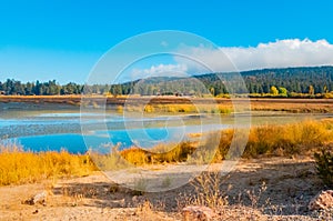 Pleasure Point of Big Bear Lake in Autumn