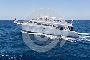 Pleasure yacht in the Red sea