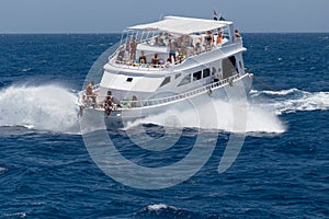 Pleasure yacht in the Red sea