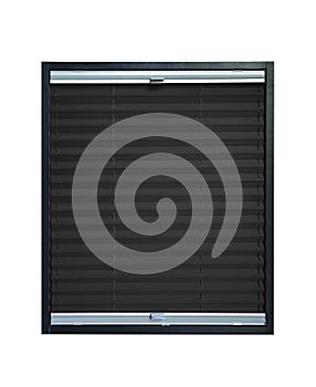 Pleated blind - dark black color