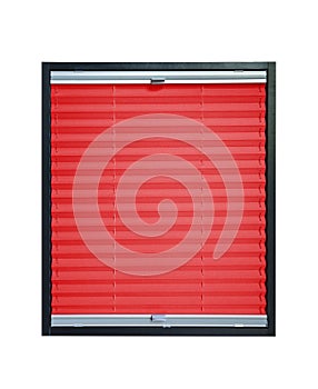 Pleated blind - red color