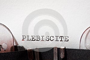 Plebiscite concept view