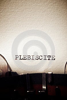Plebiscite concept view
