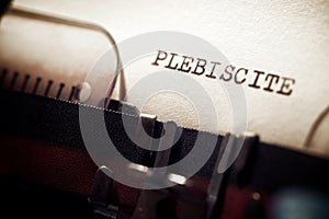 Plebiscite concept view