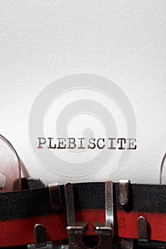 Plebiscite concept view