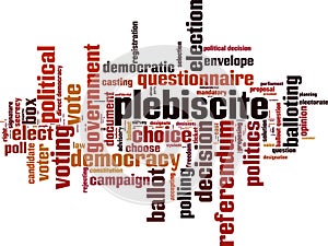 Plebiscite word cloud