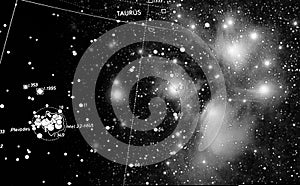 Pleiades and map photo