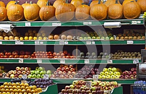 Plenty of fruits and vegetables.