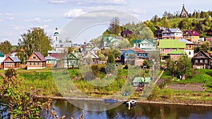 Ples the old Russian city on the Volga River, Russia