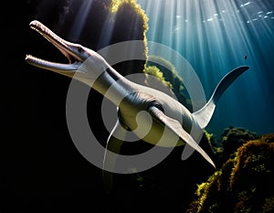 Jurassic Period Plesiosaurus Predator Reptile photo